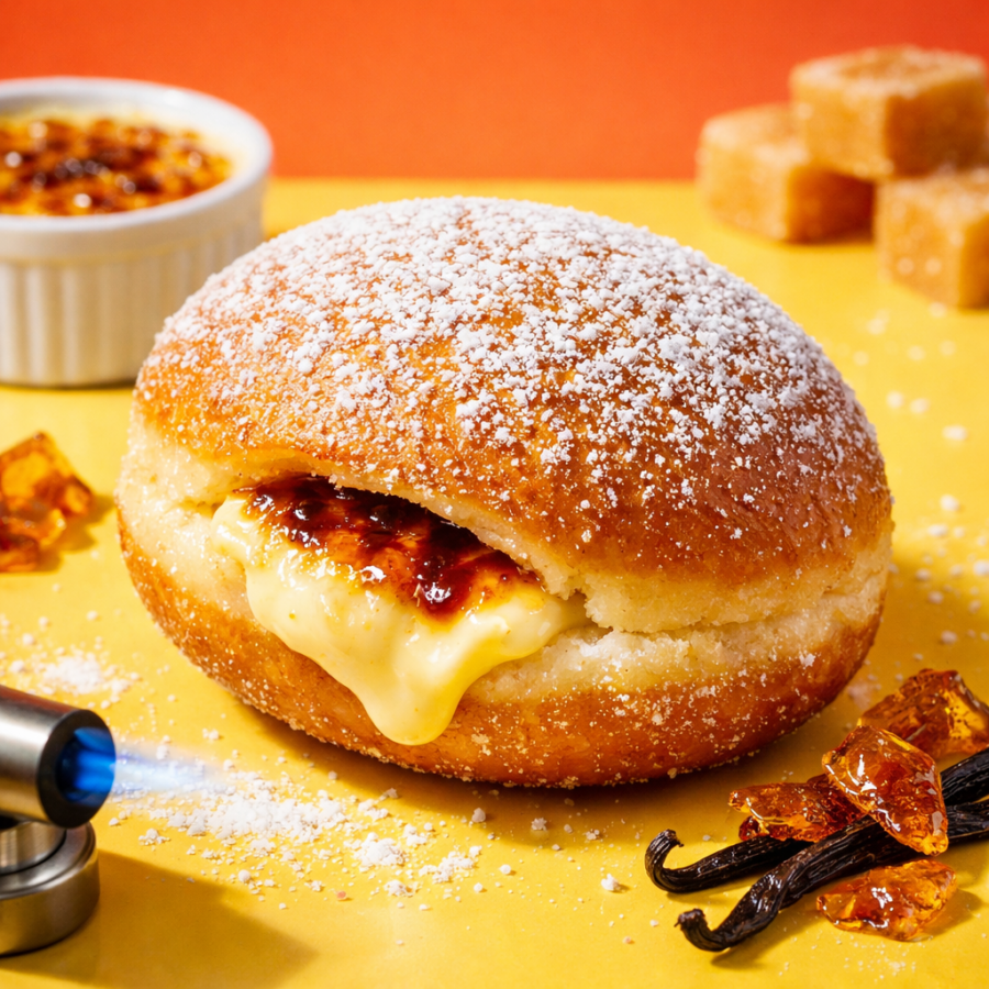 Beignet Fourré Crème Brûlée