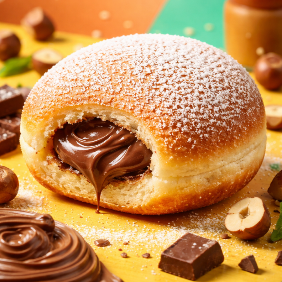 Beignet Fourré à la Pâte à Tartiner